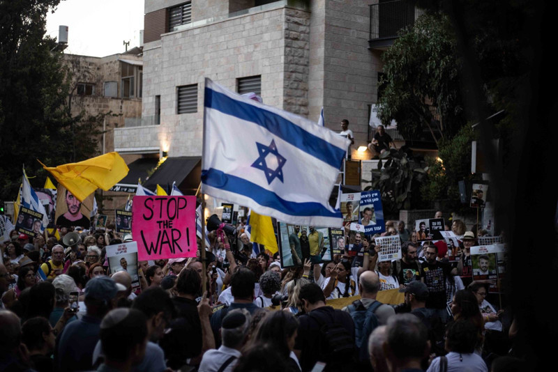 Bir İsrail klasiği! Ateşkes için sokaktalar - Resim: 5