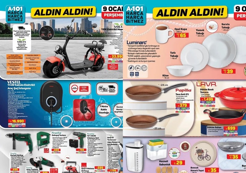 A101 9 Ocak indirimli ürünler listesi yayımda! Matkap çeşitleri ve elektrikli ev aletleri öne çıkıyor - Resim: 1
