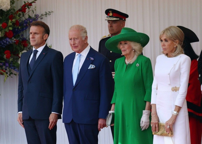 8 yıldır görevde ama Macron bunu ilk kez yaptı! Tarihi anlar - Resim: 1
