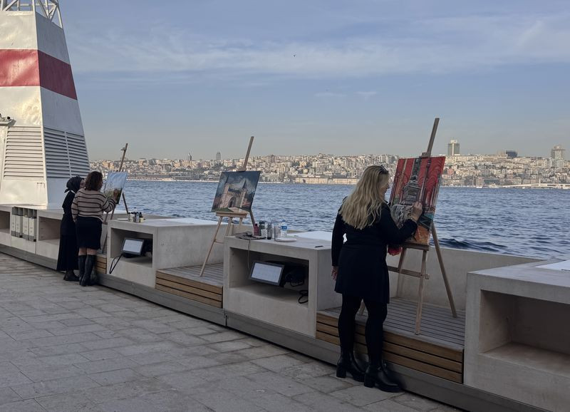 24 Kasım'a özel: Öğretmenler Kız Kulesi'ni resmetti - Resim: 2