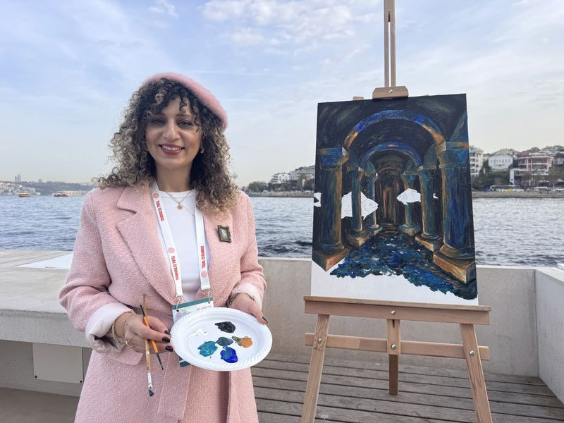 24 Kasım'a özel: Öğretmenler Kız Kulesi'ni resmetti - Resim: 13