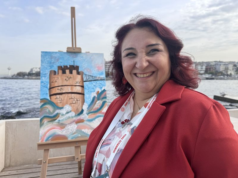 24 Kasım'a özel: Öğretmenler Kız Kulesi'ni resmetti - Resim: 14