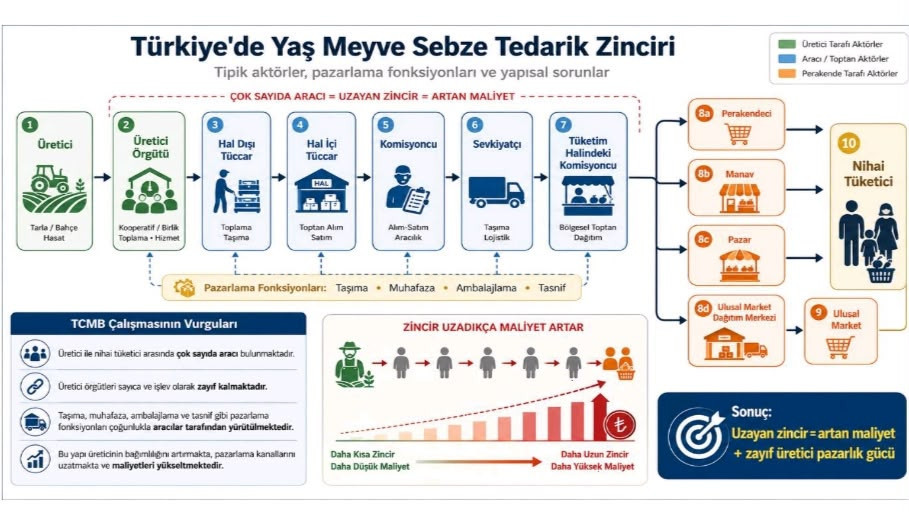 Türkiye’de Yaş Meyve Sebze Tedarik Zinciri